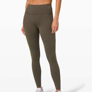Lululemon Fast and Free Tight 28" *Non-Reflective Dark Olive